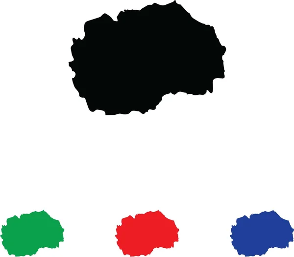 Symbolabbildung mit vier Farbvarianten — Stockfoto