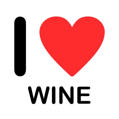 yazı tipi türü illüstrasyon - şarap severim.