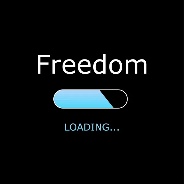 Loading Illustration - Loading Freedom — Stock Photo, Image