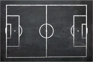 Tebeşir tahtası ile çizim çizimi