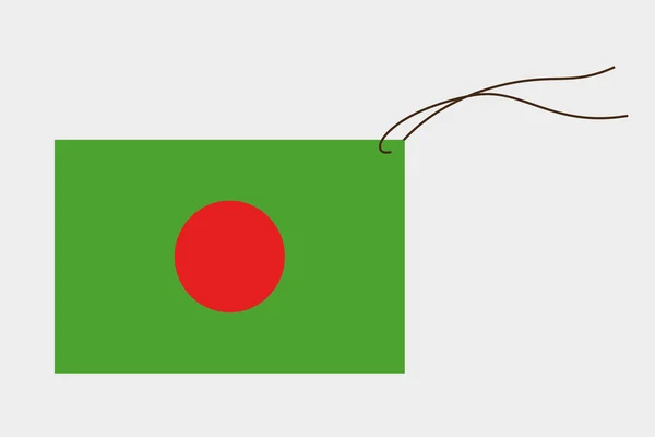 バングラデシュの国旗付きのラベル — ストックベクタ