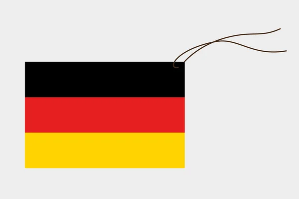 Rótulo com bandeira da Alemanha — Vetor de Stock