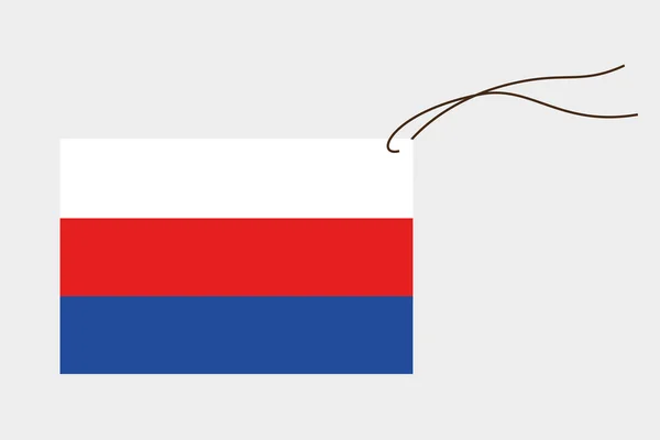세르비아의 국기와 레이블 — 스톡 벡터
