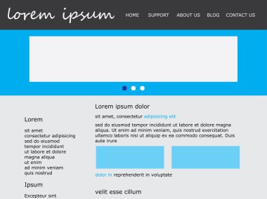 web sitesi şablonu tasarımı