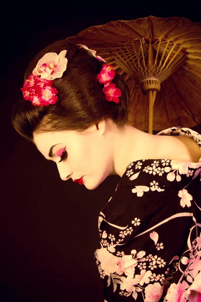 Japanese geisha — Stock Photo, Image