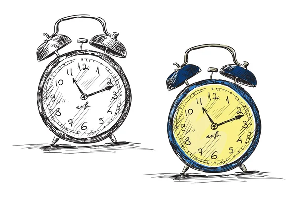 Ilustracja wektorowa zegar retro — Wektor stockowy