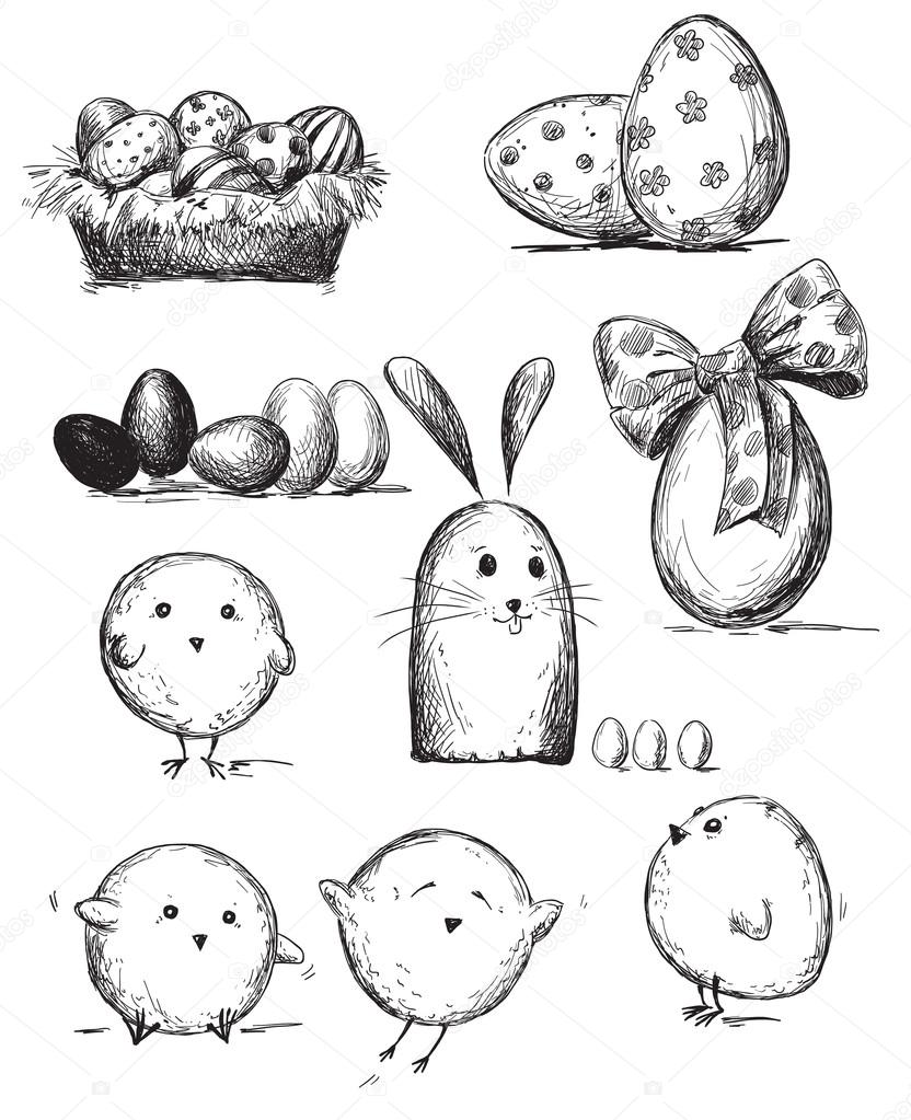 Selection of Easter drawings