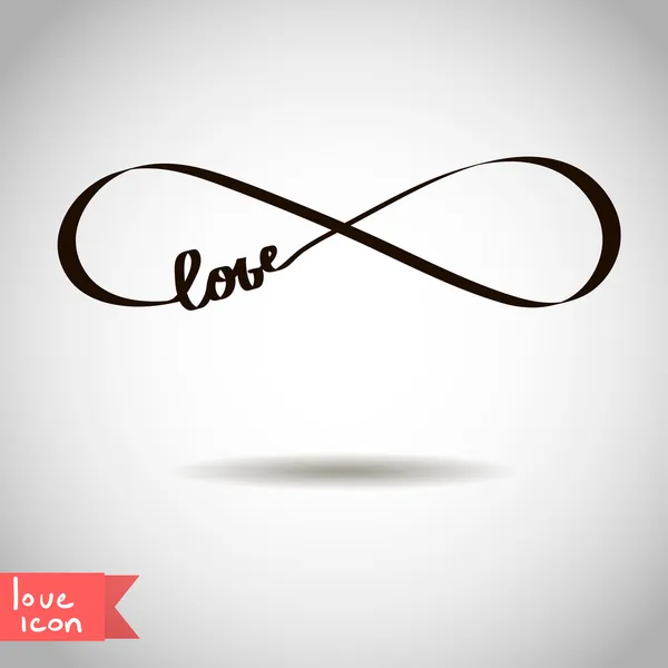 L'icône de l'amour éternel — Image vectorielle