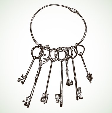 anahtarları vektör çizim demet