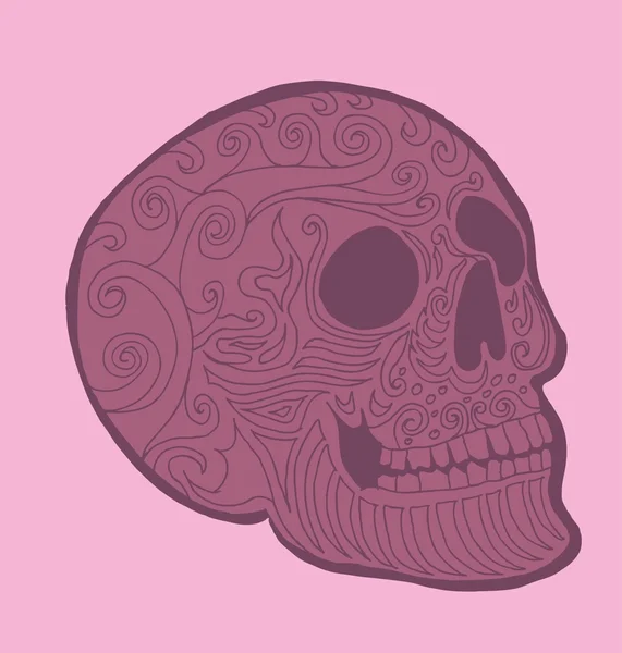 Tatuaż plemienny meksykański czaszka wektor sztuka — Wektor stockowy