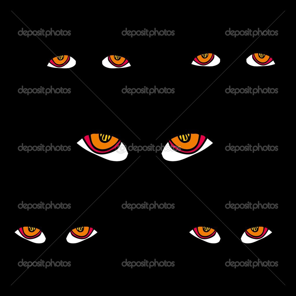 Black background eyes vector art Stock Vector Image by ©a1vector #25114787