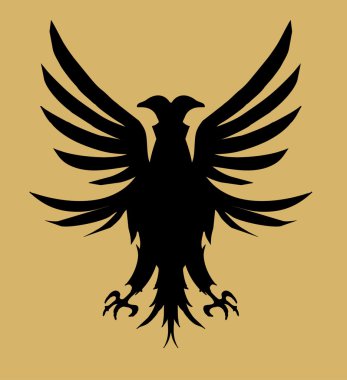 Tribal Dövme kartal kalkanı vektör sanat