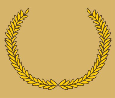 El çizimi çelenk vektör sanatı