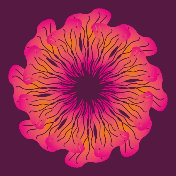 Voorjaar hibiscus bloem vector kunst — Stockvector