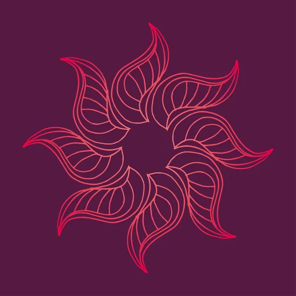 Voorjaar hibiscus bloem vector kunst — Stockvector