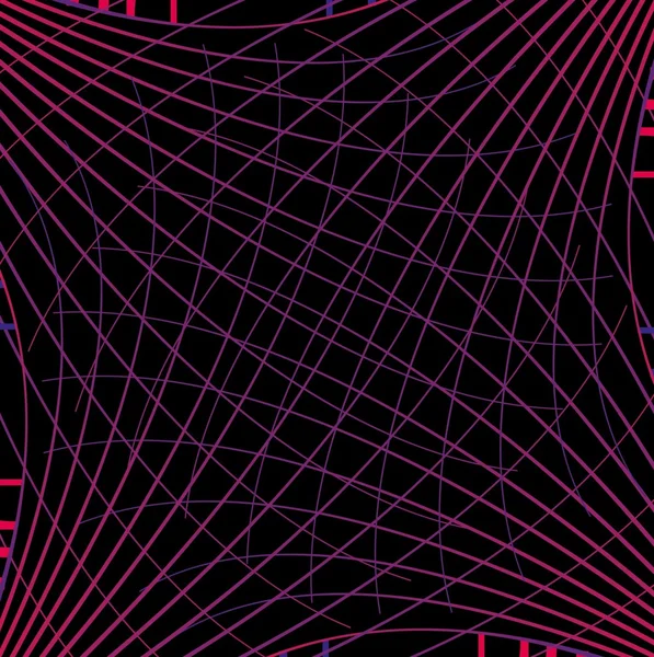 Fond noir lignes géométriques art vectoriel — Image vectorielle