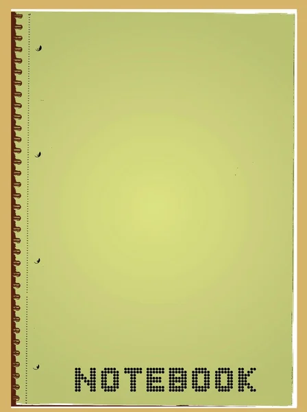 Cuaderno vector de arte — Vector de stock