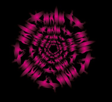 Pasifik sörfçü vektör grafik tasarım