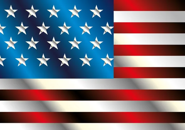 Amerikan bayrak vektör sanatı — Stok Vektör