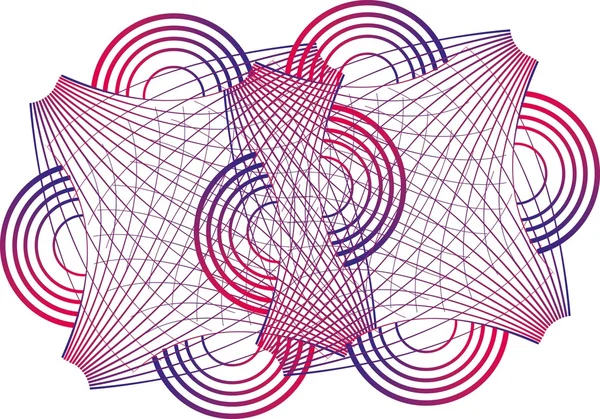 Weißer Hintergrund geometrische Linien Vektorgrafik — Stockvektor