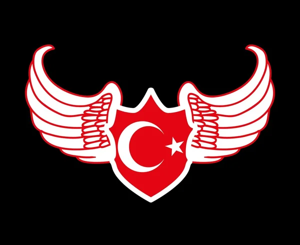 Векторное искусство турецкого красного флага — стоковый вектор