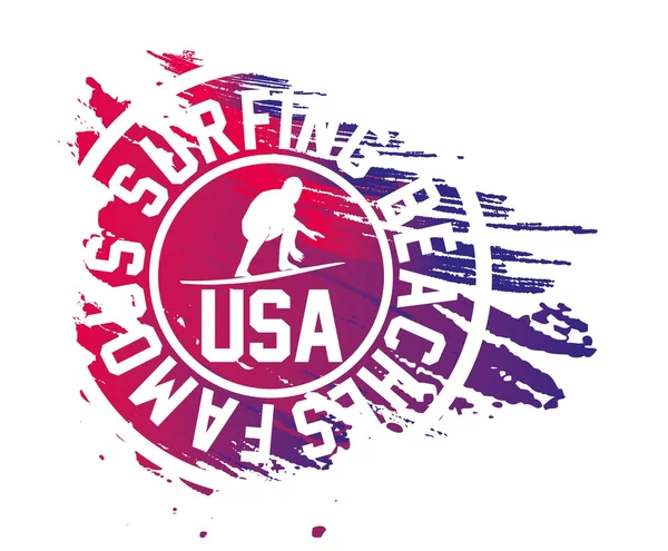 Pasifik sörfçü vektör grafik tasarım