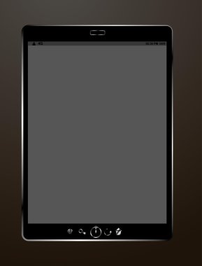 Metal tablet pc vektör sanatı