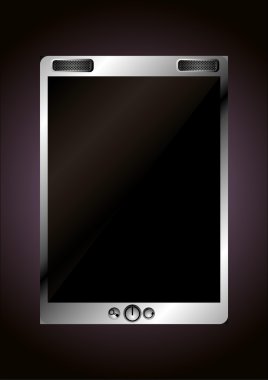 Metal tablet pc vektör sanatı