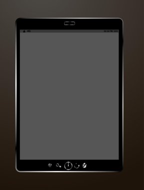 Metal tablet pc vektör sanatı