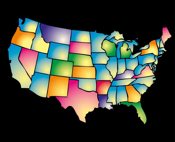 Amerikan haritası Eps8 vektör sanatı