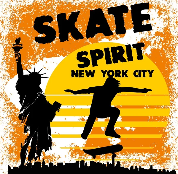 Amerikaanse skate park vector kunst — Stockvector