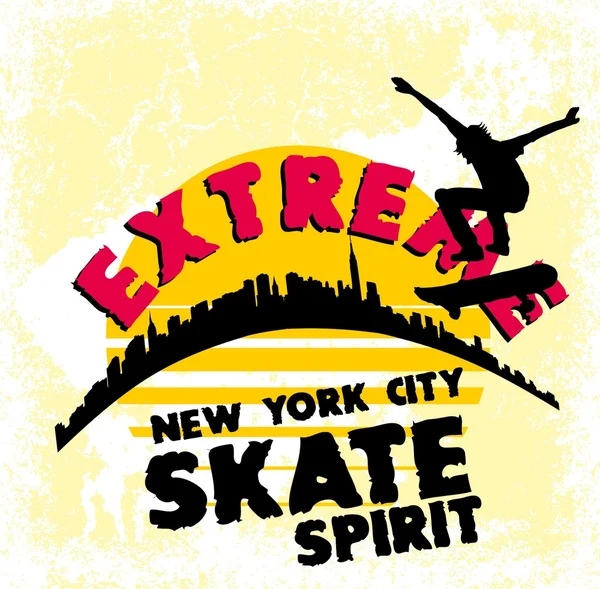 Amerikaanse skate park vector kunst — Stockvector