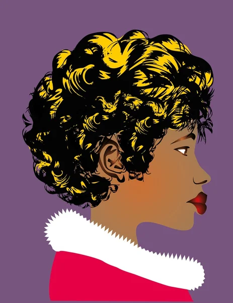 erotik kız portresi vektör sanatı