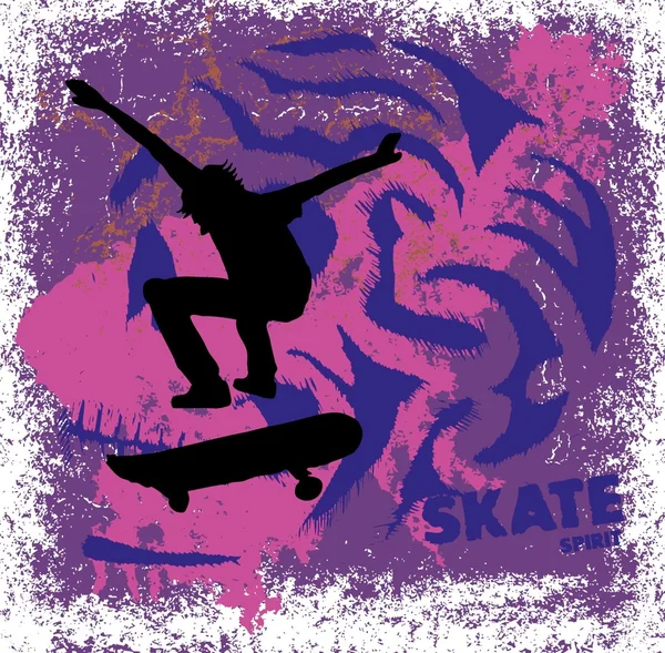 アメリカのスケートパークベクトルアート — ストックベクタ
