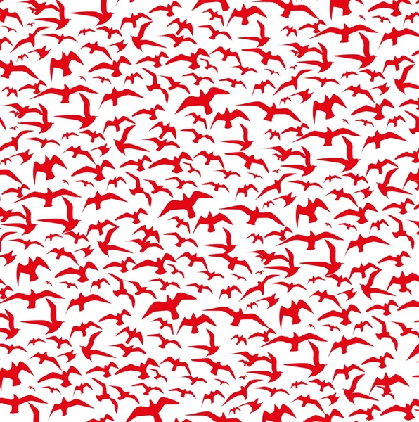 Oiseaux silhouette ensembles vectoriel art — Image vectorielle