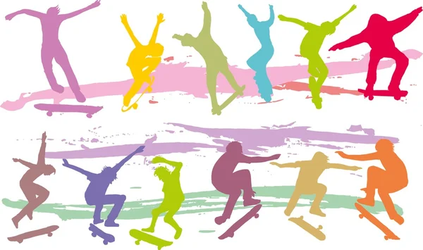 şehir pateni ruhsal vektör sanatı