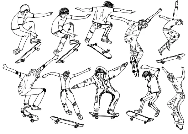 Αστική τέχνη διάνυσμα πνεύμα skate — Διανυσματικό Αρχείο
