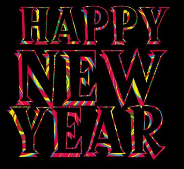 Mutlu yıllar vektör sanatı