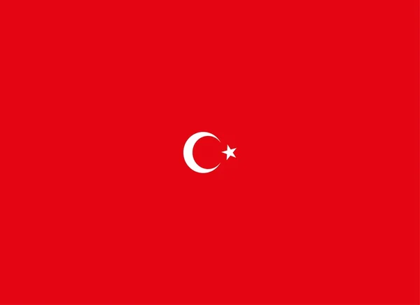 Arte vector bandera roja turca — Archivo Imágenes Vectoriales