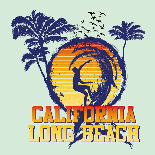 Pasifik sörfçü vektör grafik tasarım