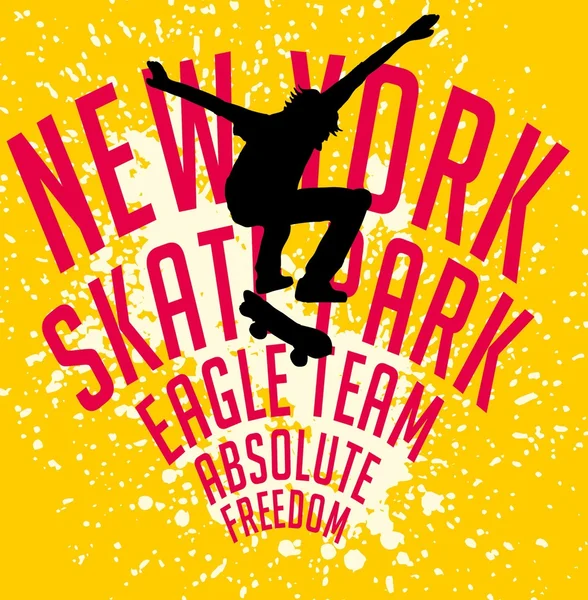 Calle deportes skate vector arte — Vector de stock