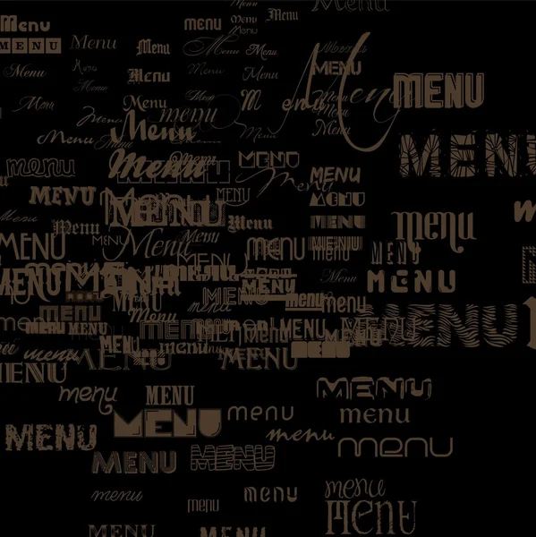 Vintage rétro menu ligne vectoriel art — Image vectorielle