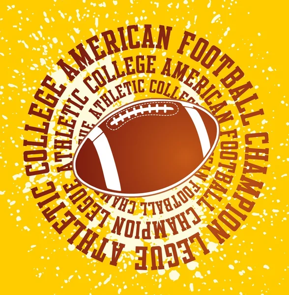 American Football Ballvektorkunst — Stockvektor