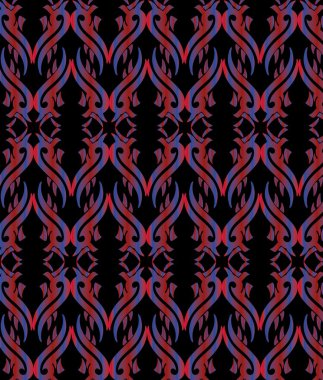 dövmeli etnik model vektör sanatı