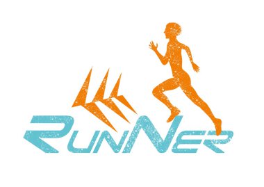 kazanan runner zaman vektör sanat