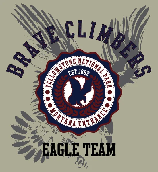 Amerikan bayrağı ve kartal vektör sanatı