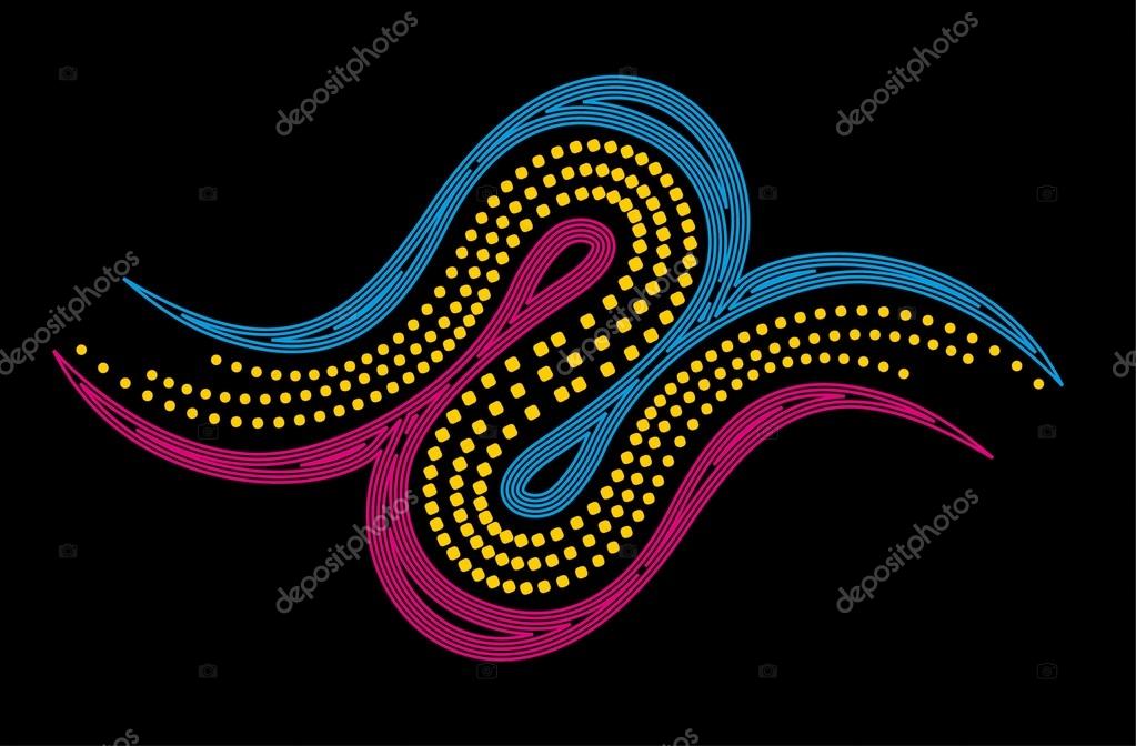 Dot line background vector art