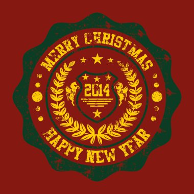 At ve Mutlu Yeni Yıl Vektör Sanatı