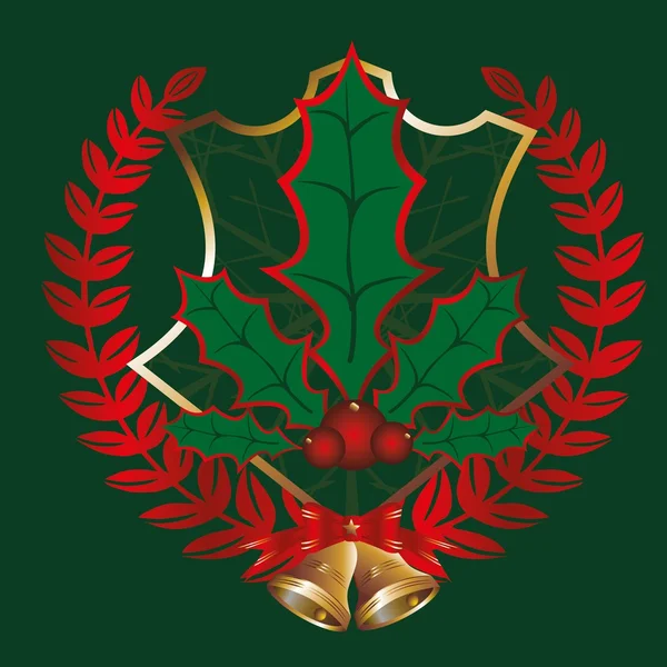altın ve yeşil xmas ikon vektör sanatı