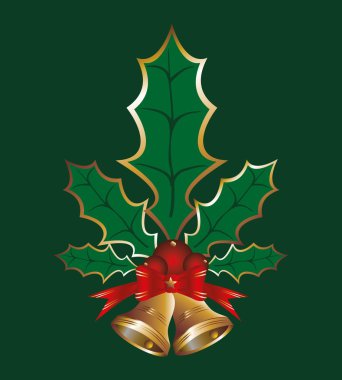 altın ve yeşil xmas ikon vektör sanatı